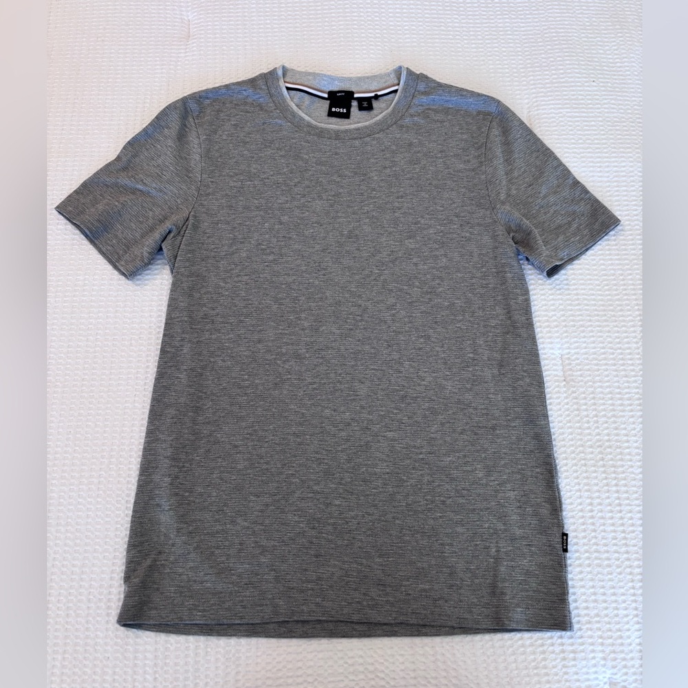 Boss Gray Short Sleeve Tee